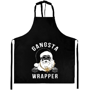 Discover Gangsta Wrapper Gangster Santa Aprons