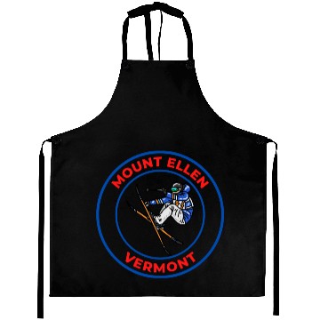 Discover Retro Cool Skiing in Mount Ellen Vermont Souvenir Aprons