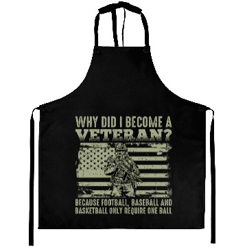 Discover Why Did I Become a Veteran funy Aprons