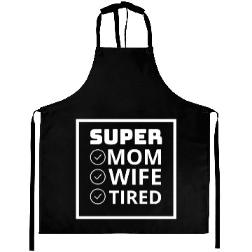 Discover vintage international women's day mom,wife,tired Aprons