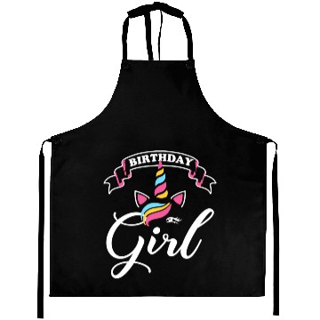 Discover Rainbow Unicorn Happy Party Aprons