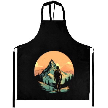 Discover Mountain Hiking Adventure Sunset Aprons