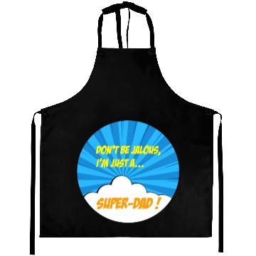 Discover Super-dad super-hero Best dad Father's day Comics Aprons