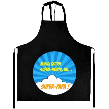 Discover Super-dad super-hero Best dad Father's day Comics Aprons