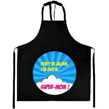 Discover Super-mom super-hero. Best mom Mother's day Comics Aprons