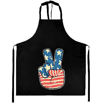 Discover Retro USA 4th of July Aprons