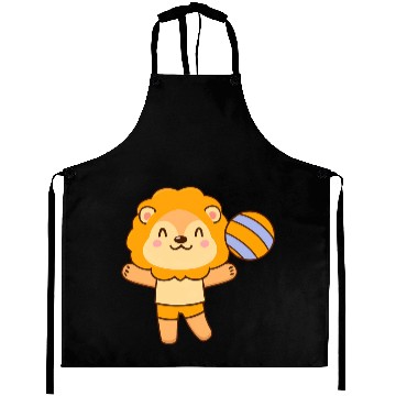 Discover Lion playing volleyball Aprons