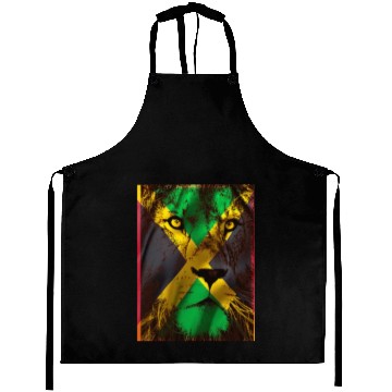 Discover Jamaica Flag with Lion Aprons