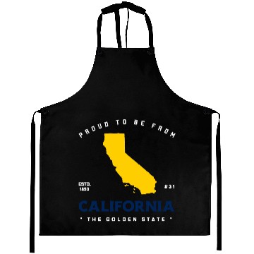 Discover Proud To Be From CALIFORNIA Aprons