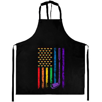 Discover American Sports Rainbow Flag LGBT Pride Month Aprons