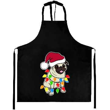 Discover Pug Santa Pug Aprons