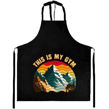 Discover This is my Gym Mountaineer Wanderlust Mountain Aprons