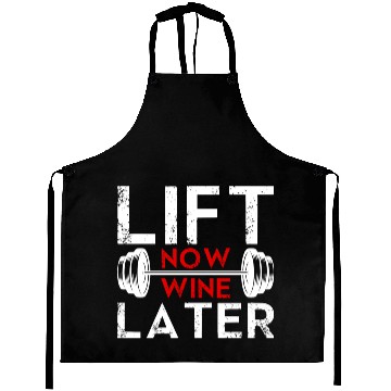 Discover Lift Now Wine Later Bodybuilding Weight Training Aprons