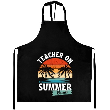 Discover Retro Teacher On Summer Break Aprons