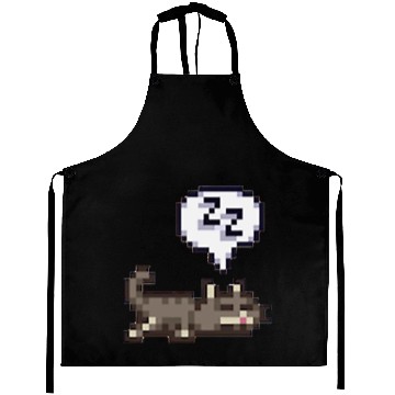 Discover Stardew Valley Sleeping Cat Sploot Aprons