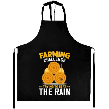 Discover Farming Challenge To Beat Rain Funny Farmer Farm Aprons