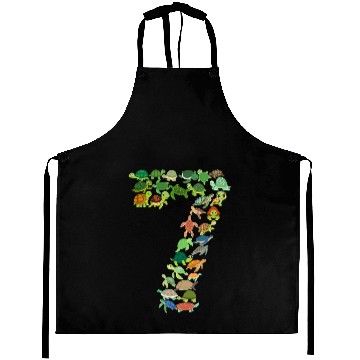 Discover 7th Birthday Sea Turtle Tortoise Theme 7 Year Old Aprons