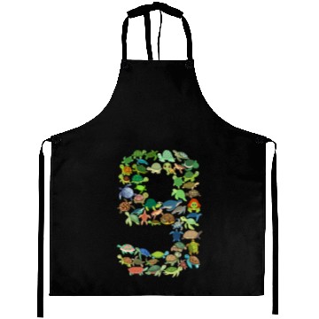 Discover 9th Birthday Sea Turtle Tortoise Theme 9 Year Old Aprons