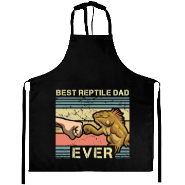 Discover Best Reptile Dad Ever Aprons