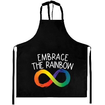 Discover Embrace The Rainbow Infinity Autism Neurodiversity Aprons