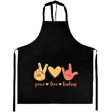 Discover Peace Love Kindness I Love You Sign Language Anti Aprons
