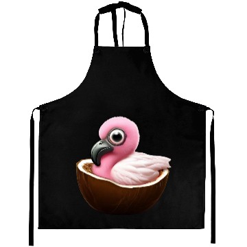 Discover Coconut Flamingo Aprons