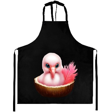 Discover Coconut Flamingo Aprons