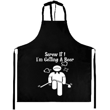 Discover Golf Beer Golfer Father Day Mother Day Aprons