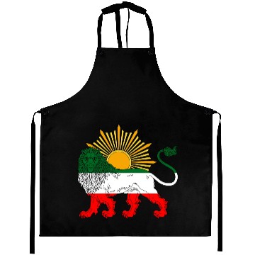 Discover Lion and Sun Flag 2 Aprons