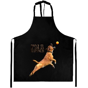 Discover Big Dog Bull Mastiff Catching a Ball, I'm a Catch Aprons