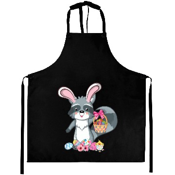 Discover Raccoon Bunny Ears Easter Eggs For Aprons