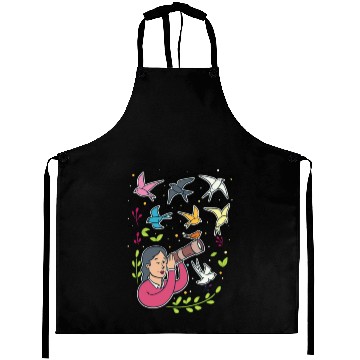 Discover Bird Birdwatching Birdwatcher Aprons