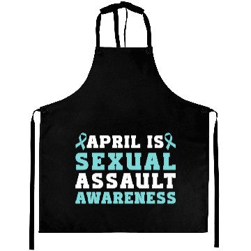 Discover April Is Sexual Assault Awareness Teal Ribbon Aprons