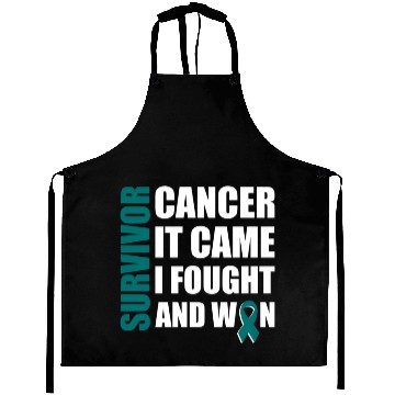 Discover Ovarian Cancer Fight Cancer Ribbon Aprons