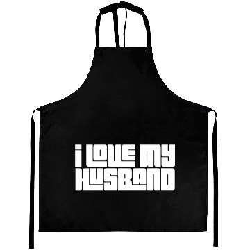 Discover I Love My Husband Aprons