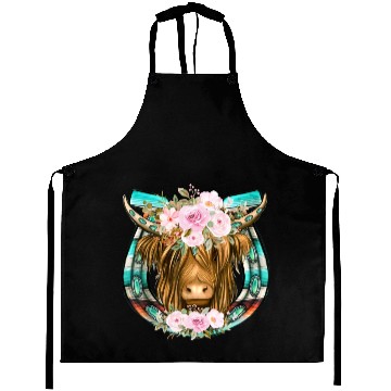 Discover Loves HigHiand Cow Flower Aprons