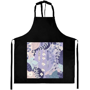 Discover Wisteria Pattern, Japanese Kimono Fabric Pattern Aprons