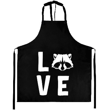 Discover Raccoon Love Aprons