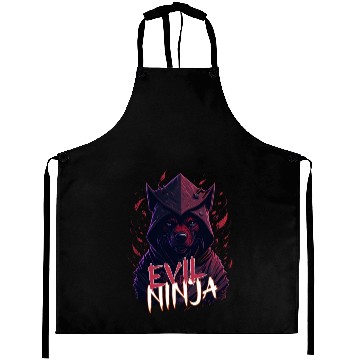 Discover Powerful Boston Terrier Dog Ninja Aprons