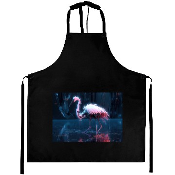 Discover Neon Bird of Paradise Aprons