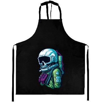 Discover Cyberpunk Space Explorer Aprons