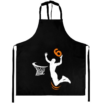 Discover 6 Basketball Dunk 6Th Party Aprons
