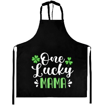 Discover One Lucky Mama St Patrick'S Day Mother Shamrock Mo Aprons