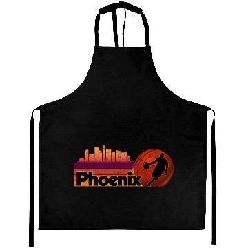 Discover Phoenix Az Cityscape Basketball Fans Aprons