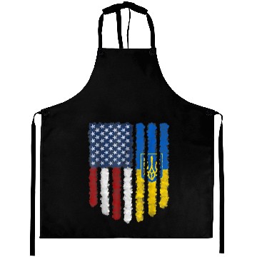 Discover Ukrainian American Flag Ukraine Usa America Roots Aprons