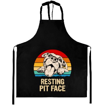Discover Resting Pit Face Aprons