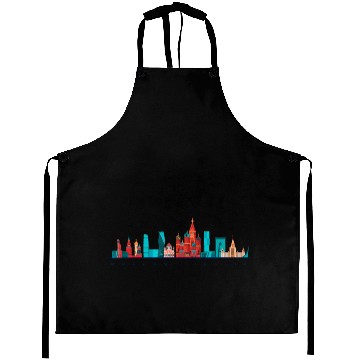 Discover Moscow Skyline Russia Red Square Russian Aprons