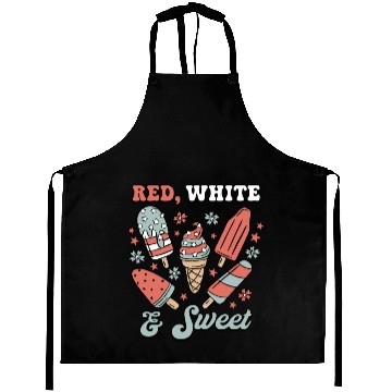 Discover Red, White & Sweet Aprons