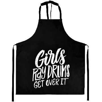 Discover Play Drums Get Over It Drummer Musician Aprons