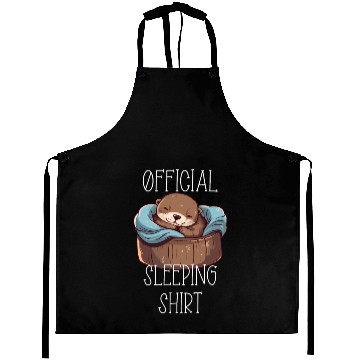 Discover Official sleeping pajama Aprons sea otter